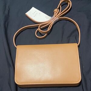 A new day  Tan Crossbody Bag